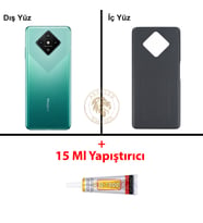 Infinix Zero 8 Yeşil Uyumlu Orta Kasa + B7000 Yapıştırıcı Full Kasa Kapak Gövde Housing