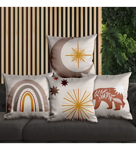 eJOYA Modern Tasarımlı 4'lü Yastık İçi Ve Kırlent Kılıfı 45cm 113742