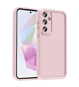Samsung Galaxy A36 Uyumlu Kılıf Kamera Korumalı Zore Ananas Kapak (Pembe)