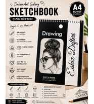 DreamArt Galery A4 Sketchbook Eskiz Defteri Çizim Defteri