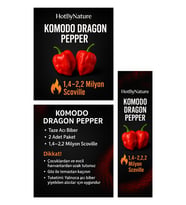 KOMODO DRAGON PEPPER / 1,4 – 2,2 Milyon Scoville - Gerçek Taze Acı Biber