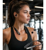 Extra Bass Kablosuz Kulaklık Uzun Bataryalı Neckband Tasarım