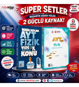 Benim Hocam 2023 AYT Fizik Konu ve Üç Dört Beş Soru Bankası Seti 2 Kitap