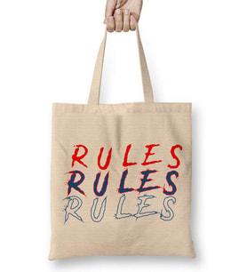 Estampa Rules Bez Çanta Uzun Saplı
