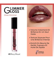 Cosmetics Glimmer Gloss Işıltılı Nemlendirici Dudak Parlatıcısı - 40 Rosy Wood