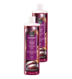 Spiced Plum Baharatlı Erik ve Portakal Kokulu Duş Jeli 500 Ml. İkili Paket