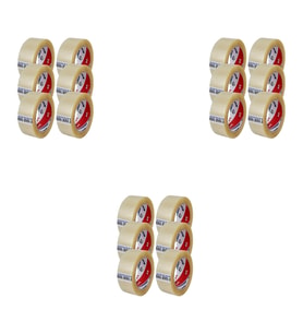 Ve-Ge Bant Şeffaf Koli Bandı / 45 mm x 100 Metre / 6'lı 3 Paket - 18 Rulo