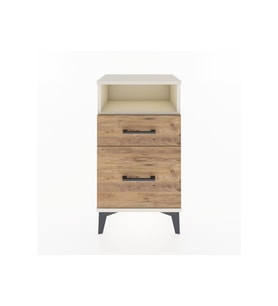 Arges Komodin Tek Raflı 2 Çekmeceli 44x30x80 Aytaşı-Çam