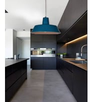 MYLİGHTS  MAVİ RUSTİK MYTFAK VE ODA AVİZE METAL AVİZE  35 CM