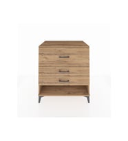 Kronos Şifonyer 3 Çekmeceli 88x59x96 Çam-Çam