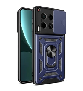 Tecno Camon 30 Uyumlu Kılıf Magnetik Standlı Kamera Korumalı Zore Sürgülü Vega Kapak