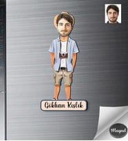 Kişiye Özel Fotoğrafcı Erkek Ahşap Magnet -1