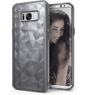 Ringke Air Prism 3D Elmas Yansıması Galaxy S8 ile Uyumlu Kılıf Smoke Black