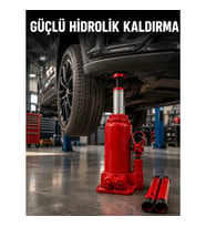 Mey İthalat® Dayanıklı Çelik Gövdeye Sahip Kompakt Hidrolik Kriko