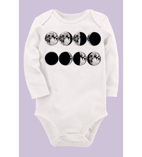 Organik Baskılı Pamuklu Unisex Bebek Body UZUNKOLE45