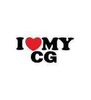 I LOVE MY CG 15x7cm ETİKET - STİCKER