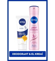Kadın Sprey Deodorant Pearl&Beauty 150ml, ve Nemlendirici Koruyucu El Bakım Kremi 75ml
