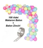 Makaron Zincir Balon Seti