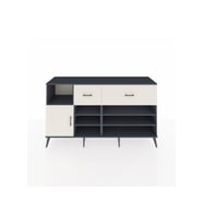 Kronos Konsol 6 Raflı 2 Çekmeceli Tek Kapaklı  176x59x99 Antrasit-Aytaşı
