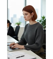 Kadın Gri Oversize Selanik Dokuma Bisiklet Yaka İspanyol Kol Crop Akrilik Triko Kazak Kaliteli