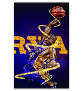 Cakapuzzle Kobe Bryant Basket Puzzle Yapboz MDF (Ahşap) (120 Parça)