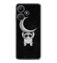 Infınix Hot 30i Kılıf Resimli Desenli Silikon Platinium Series Panda Moon 1811