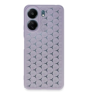 Xiaomi Redmi 13C Kılıf Petek Silikon Kapak - Lila