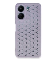 Xiaomi Redmi 13C Kılıf Petek Silikon Kapak - Lila