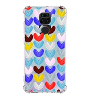 PrintiFy Xiaomi Redmi Note 9 Uyumlu Water Color 1 Baskılı Şeffaf Köşe Korumalı Antişok Kılıf