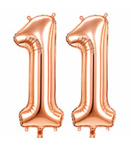 11 Rakam Folyo Balon Rose Gold Rengi (76 cm)