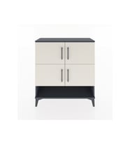 Arges Şifonyer 4 Raflı 4 Kapaklı 88x30x96 Antrasit-Aytaşı