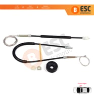 Volvo C70 873 1998-2005 Cabrio Convertible CC İçin Sağ Cam Kriko Tamir Seti