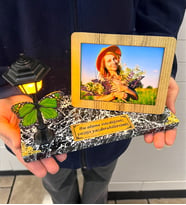 Size Özel Premium Tasarım Ahşap Fotoğraf Çerçeveli Led Lambalı Hediye İsimli & Fotoğraflı (Model 2)