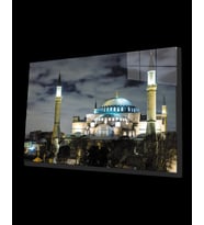 İstanbul Cami Manzara 4mm Dayanıklı Cam Tablo Temperli Cam