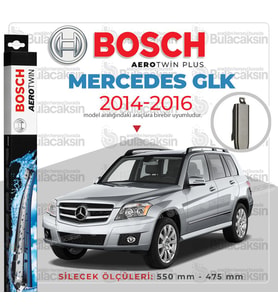 Bosch Aerotwin Muz Silecek Takımı Mercedes GLK 2014-2016 ile uyumlu