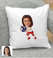 Kişiye Özel Voleybol Tasarımlı Karikatür Yastık 104