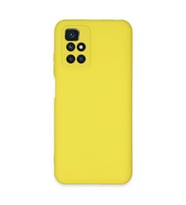 Xiaomi Redmi 10 2022 Kılıf Nano İçi Kadife Silikon - Sarı