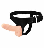 OdinsShop 15 cm Belden Bağlamalı İçi Dolu Strapon Penis