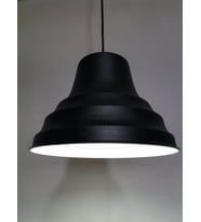 RİOLİGHT RETRO SİYAH İÇİ BEYAZ TEKLİ METAL SARKIT ÇAP: 27CM