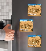 Göbeklitepe Tasarımlı 3'lü Ahşap Magnet