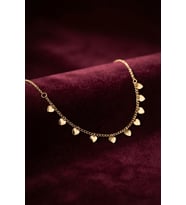 Gold Pirinç Kalp Model Kadın Kolye TJ-BKO11250