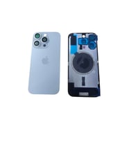 Uyumlu İphone 16 Pro Arka Kapak Kamera Camlı Full ( Pil Kapağı ) Cam - Titanyum