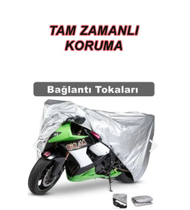 Kral Motor Kr-47 Mako 5000 Mavi Arka Çantalı Su Geçirmez  Motosiklet Brandası   4 Mevsim Koruma Gri