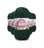 5 Adet Cotton Lüks Yelek Tunik Kazak Bluz Hırka İpi Yünü Koyu Yeşil 97580