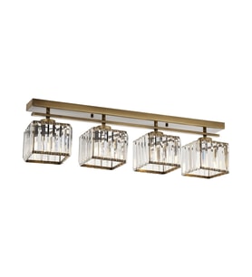 AVONNI AV-60230-4EY Eskitme Kaplama Modern Avize E27 Metal Kristal 80x15cm