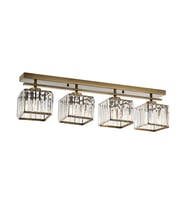 AVONNI AV-60230-4EY Eskitme Kaplama Modern Avize E27 Metal Kristal 80x15cm