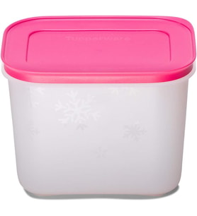 Tupperware Plastik Dondurma Kapları Gen Ii 1.1L 1 Adet (Pembe, Beyaz)