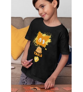 Sonic Baskılı Unisex Çizgi Film Çocuk Tişört (1-12 YAŞ)
