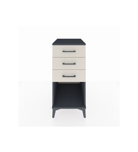 Kronos Komodin 3 Çekmeceli 44x59x96 Antrasit-Aytaşı
