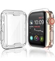 Apple Watch 7 8 45MM Uyumlu Kasa ve Ekran Koruyucu 360 Koruma Yumuşak Silikon